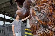 广西男子创作15米根雕雄狮，价值300万却坚决不卖